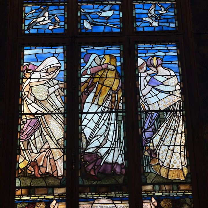 Vitrail de printemps. Atelier enfants