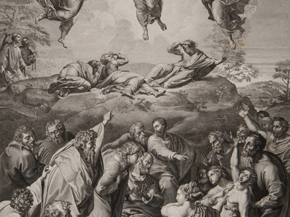 Abraham Girardet (1764-1823) d'après Raphaël, La Transfiguration, 1806, burin. AP 14111
