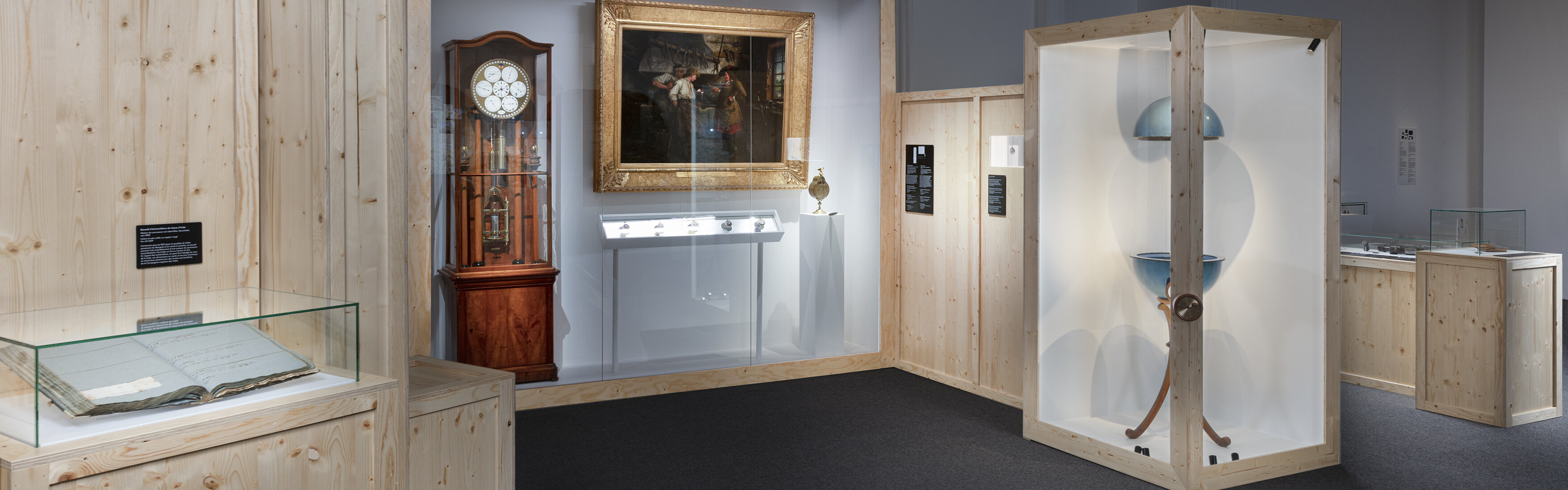 Bewegungen. Dauerausstellung. Blick in die Ausstellung, Circulation monétaire locale et internationale.