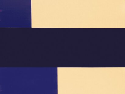 Mark Williams (*1950), Untitled, 2022. Laque sur toile, 153 x 120 cm. ©MahN - AP 2524