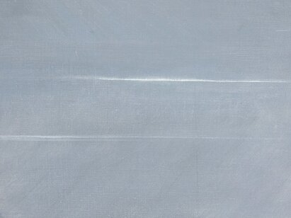 Geneviève Asse, Sans titre, 1971-1972. Huile sur toile, ø 40 cm. ©MahN - photo: Maciej Czepiel 