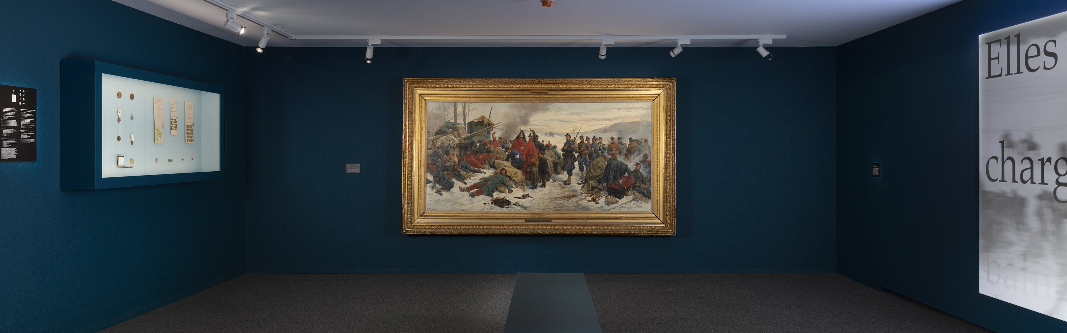 Movements. Permanent exhibition. Room view, Le tourbillon des guerres.