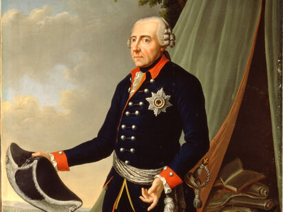 Anonyme, Frédéric le Grand, vers 1780, huile sur toile. H 6102