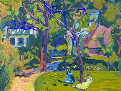 Cuno Amiet (1868-1961), Sous les arbres, 1911. AP 637