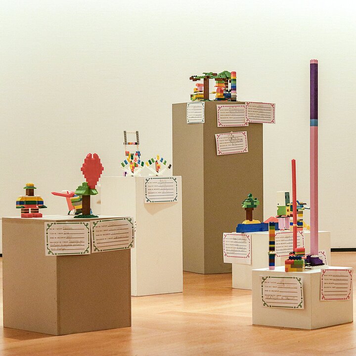Tableau en Lego: l'art en briques. Atelier pour enfants. Complet !
