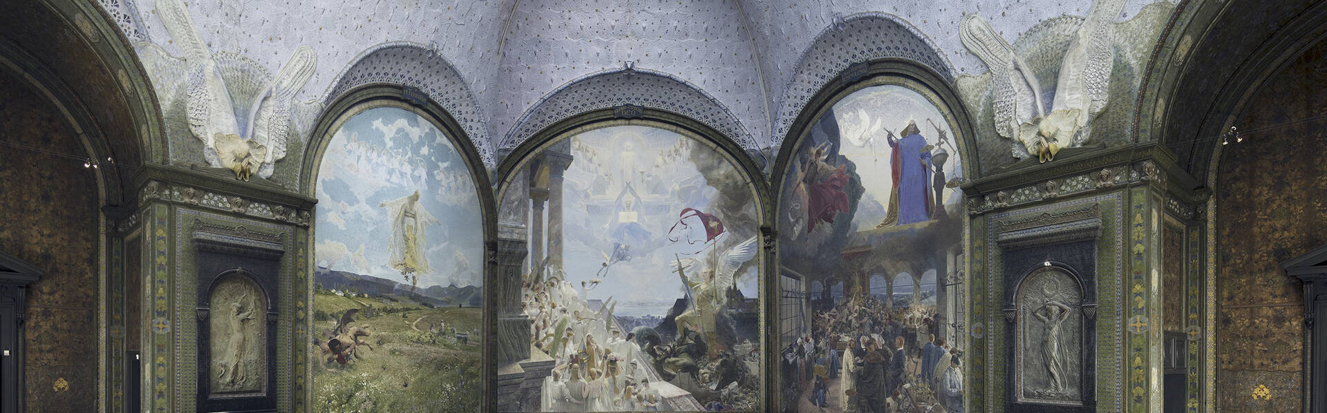 La cage d'escalier du Musée. Visite commentée