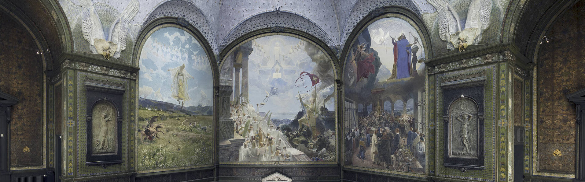 Das Treppenhaus des Museums. Ein Gesamtkunstwerk