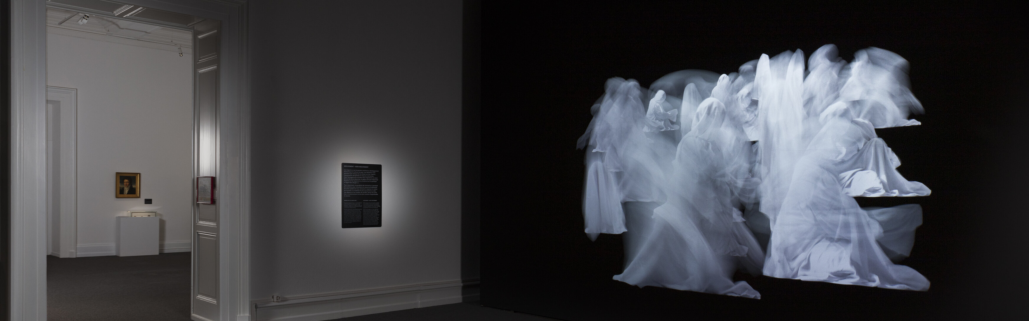 Bewegungen. Dauerausstellung. Blick in die Ausstellung, Mouvement - Non Mouvement.