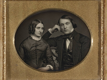 Anonyme Portrait de couple, vers 1850, photographie. H 5810
