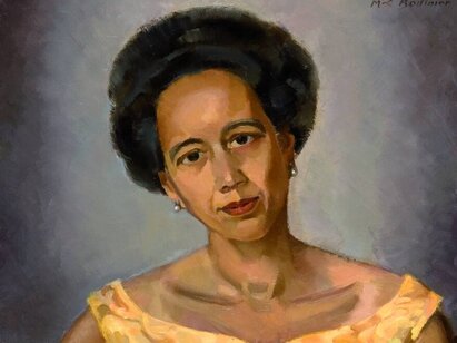 Marie-Claire Bodinier, Tilo Frey, 1974, huile. H 2008-87