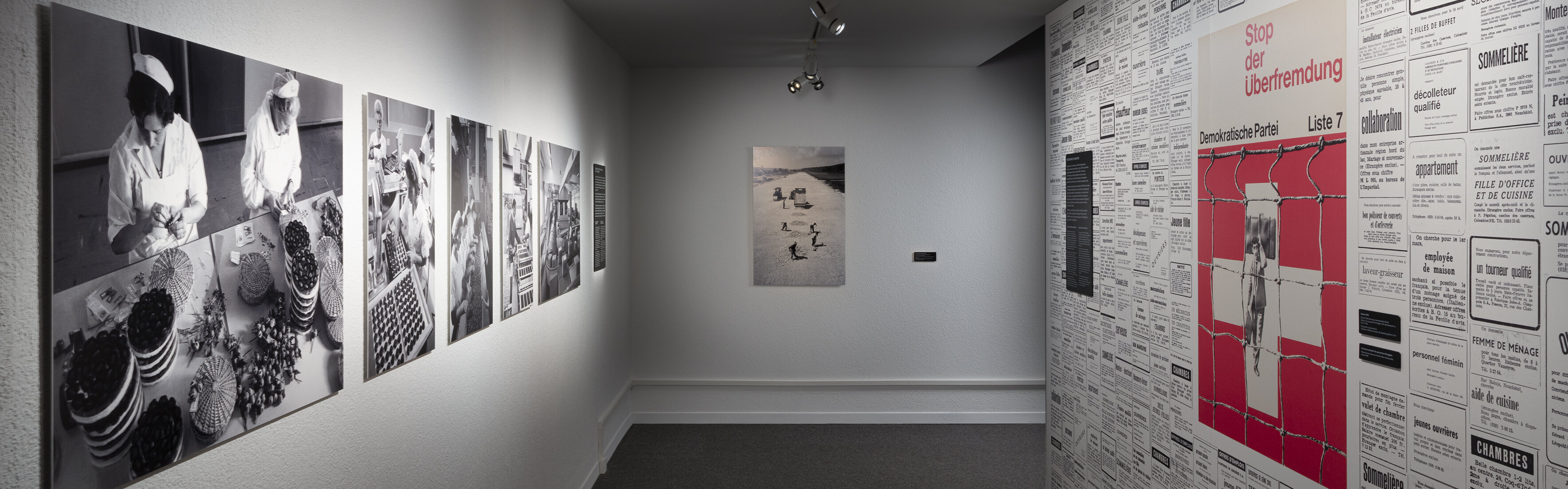 Bewegungen. Dauerausstellung. Blick in die Ausstellung, Mouvement - Non Mouvement.