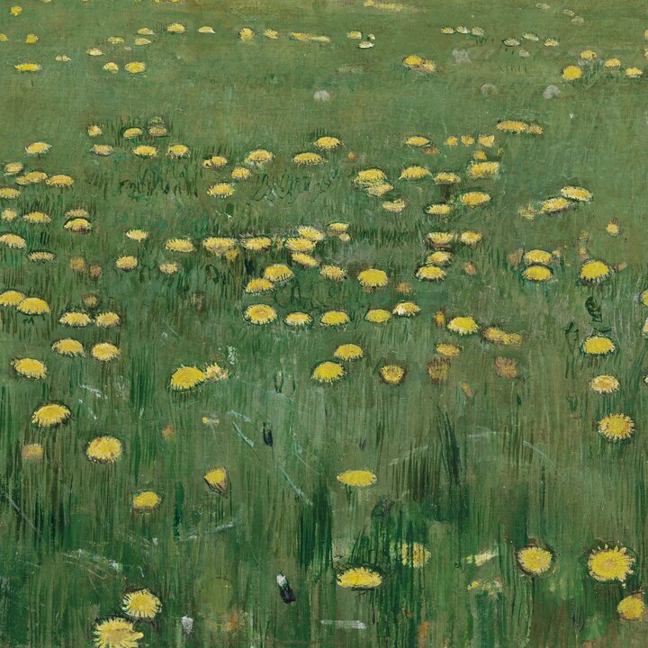 Ferdinand Hodler, Pré fleuri, vers 1901. Huile sur toile, 38,5 x 46,5 cm. Collection Christoph Blocher