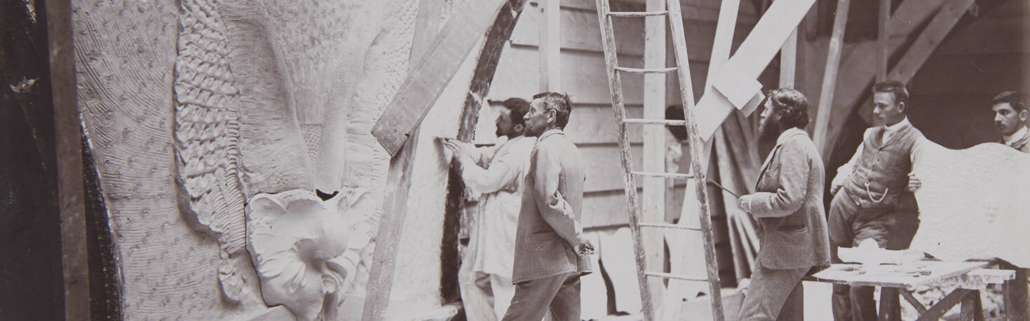 La cage d'escalier du Musée. Une oeuvre d'art totale