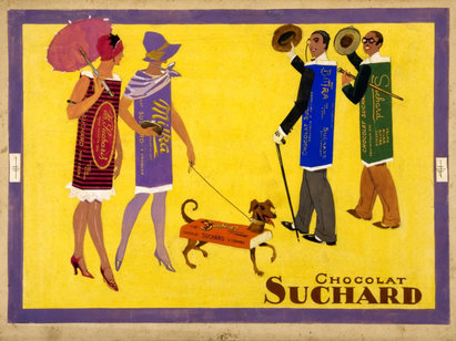 Anonyme, Chocolat Suchard, vers 1930, gouache. ST 4956-5