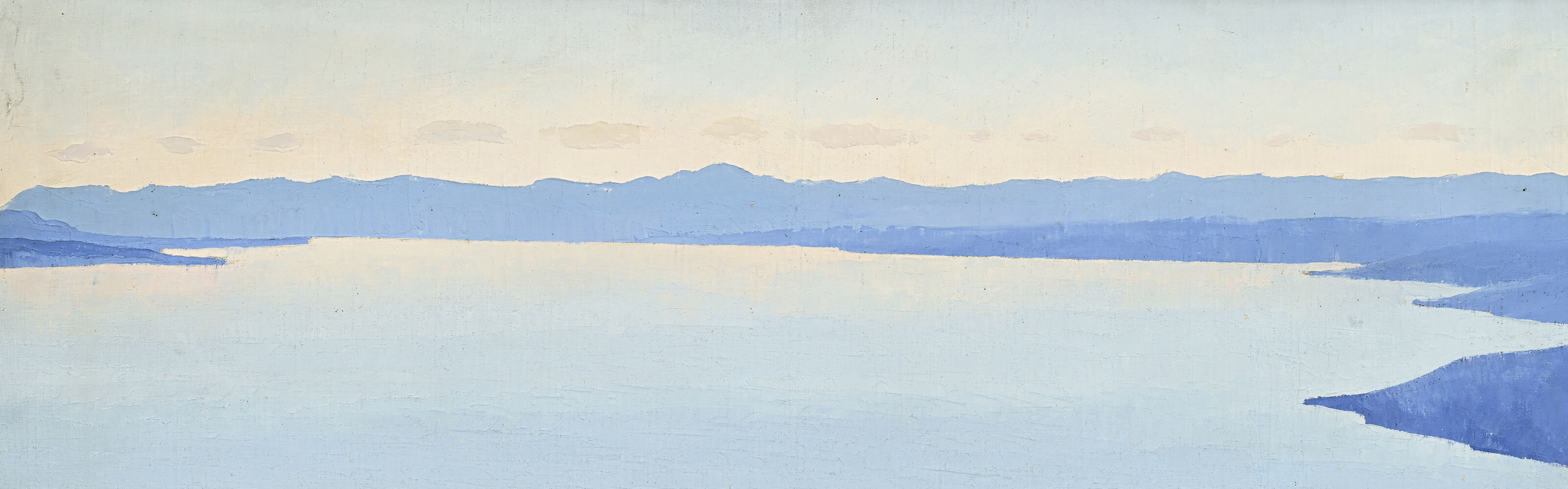Marcel d'Eternod, Vue du Léman, 1919. Collection privée ©Piguet Hôtel des ventes
